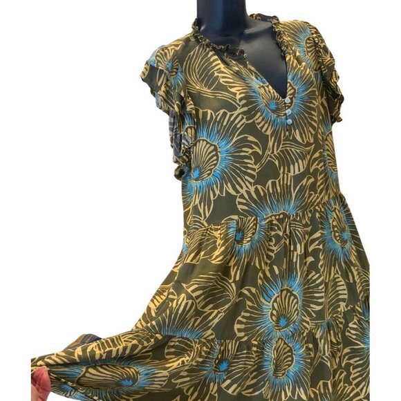 Omika womens dress hand made in India size large 42 ch 38w 36 L - Picture 6 of 9